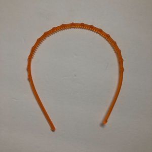 Kids Orange Plastic Headband